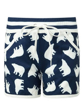 Navy & White - Bear Print