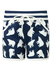 Navy & White - Bear Print