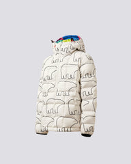 White & Black - Bear Print