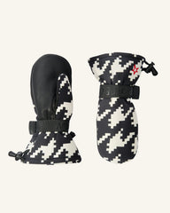Houndstooth - Black,Snow White