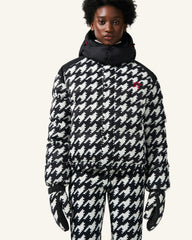 Houndstooth - Black,Snow White