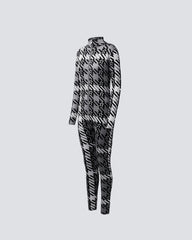 Star Gingham - Black