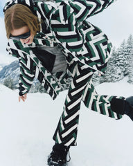 Waffle Print Green
