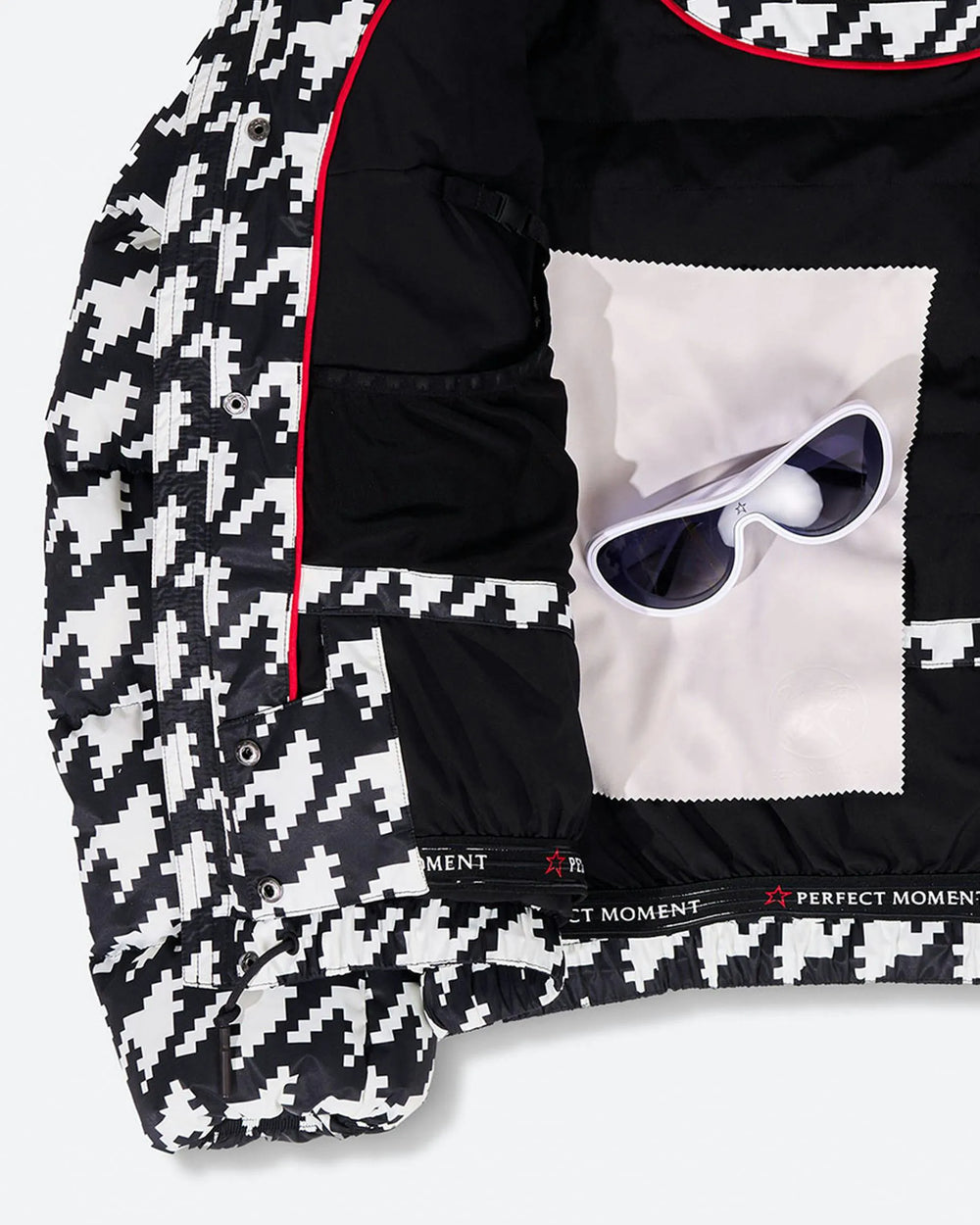 Houndstooth - Black,Snow White