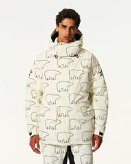 White & Black - Bear Print
