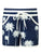 Navy & White - Palm Print