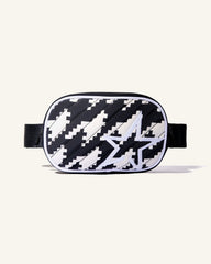 Houndstooth - Black,Snow White