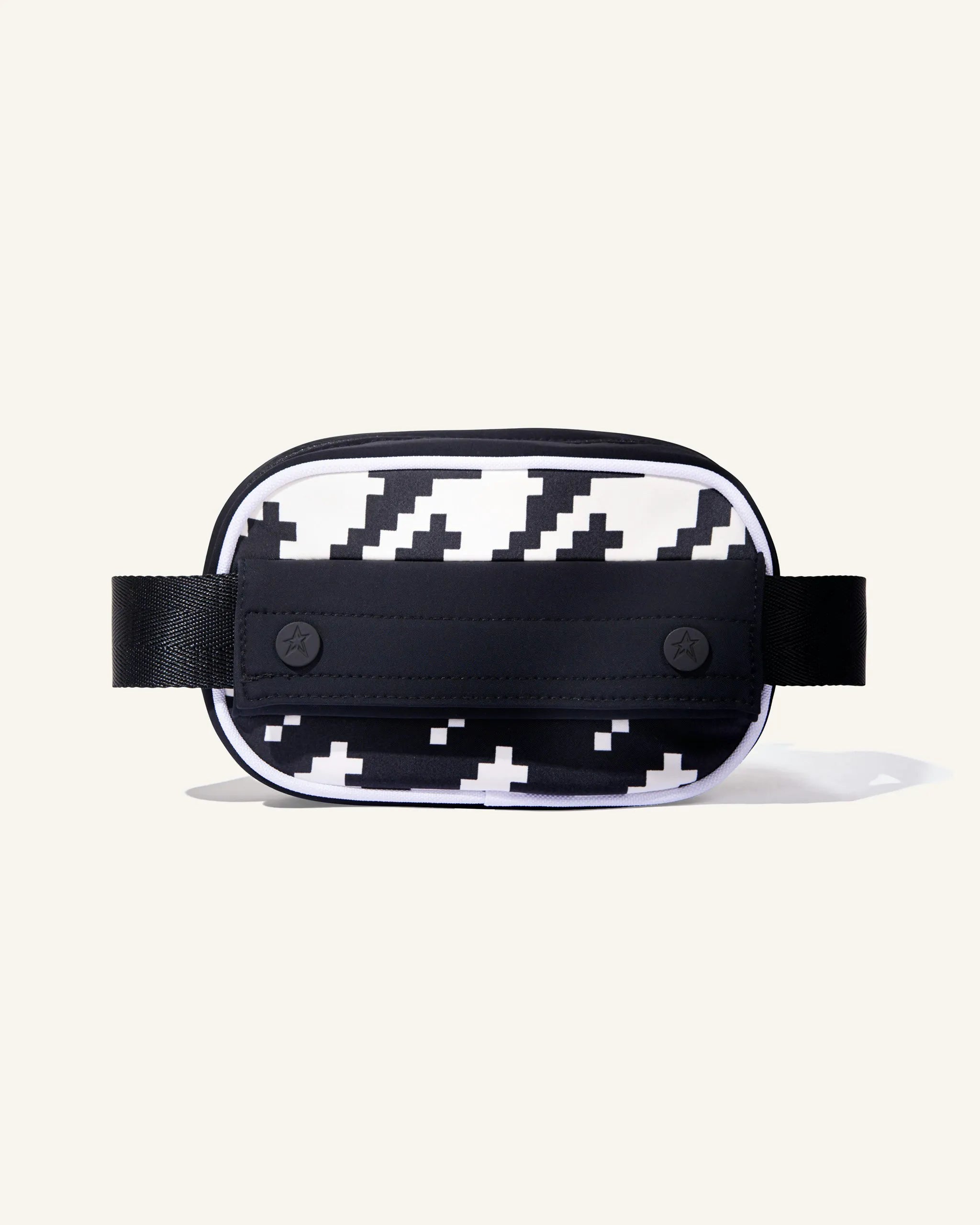 Houndstooth - Black,Snow White