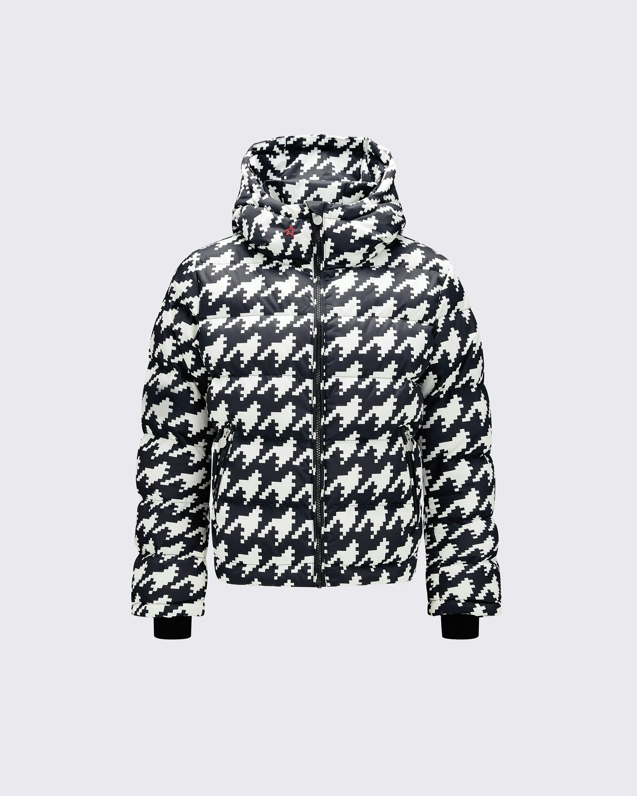 Houndstooth - Black,Snow White