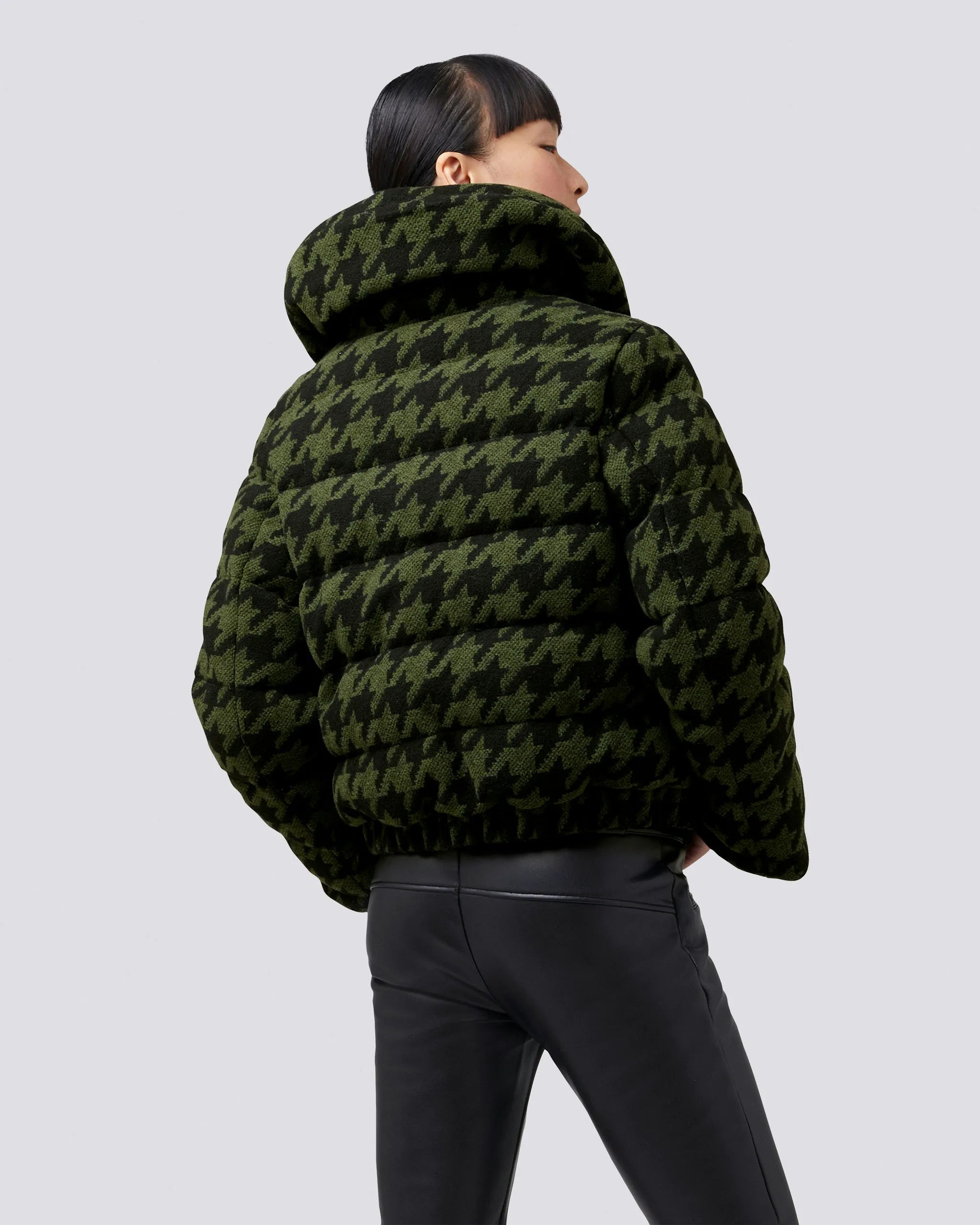 Houndstooth - Dark Green,Black